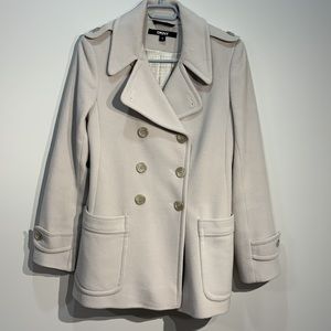 DKNY Ivory coat - women’s size 6 (wool & cashmere )